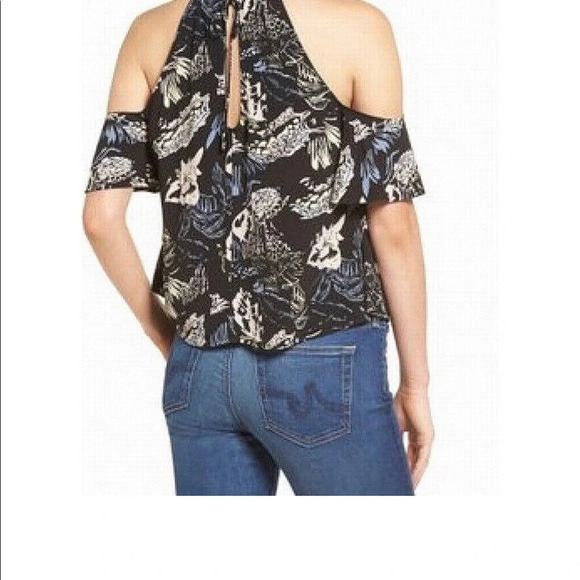 BP Nordstrom | Floral Cold Shoulder Top NWT - Picture 2 of 7